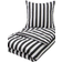 Borg Living Nordic Stripe Dynebetræk Hvid, Grå (220x200cm)