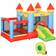 OutSunny Bouncy Castle House Inflatable Trampoline Slide Water Pool Basket 4 in 1 with Blower Basketball Hoop