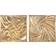 Home ESPRIT Decoration Golden Wall Decor 94.5x94.5cm 2pcs