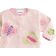 Art Walk Butterflies Cotton Button Front Sweater - Pink