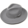 Cotsworld Wool Fedora Hat Rollright - Light Grey