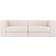 Venture Home Lumi White Sofa 238cm 3-Sitzer