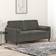 vidaXL Sectional Couch with Pillows and Cushions Dark Gray Sofa 62.2" 3 Seater