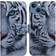 Coloured Drawing Tiger Pattern Flip Leather Phone Case for iPhone 15