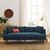 modway Zoya Navy Sofa 84.5" 3 Seater