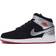 Nike Air Jordan 1 Mid GS - Black/Gym Red/Metallic Silver