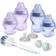 Tommee Tippee Biberons Coffret Naissance Closer to Nature Tétine Anti-Colique Violet Bleu