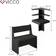 Vicco Roman Corner Bench Black Dining Set 41.5x76.6cm 3pcs