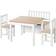 Homcom Wooden Kids Play Table Chairs & Storage Bench Set