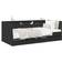 vidaXL Daybed with Drawers Black Soffa 203cm 3-sits