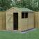 Forest Garden 8' x 6' 4Life Overlap Pressure Treated Apex (Building Area )