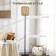 Homcom Farmhouse Wicker Natural Floor Lamp 158cm