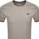 Fred Perry Twin Tipped T-shirt - Warm Grey/Carrington Brick