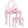 Homcom Kids Dressing Table & Stool Vanity Set