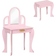 Homcom Kids Dressing Table & Stool Vanity Set