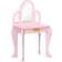 Homcom Kids Dressing Table & Stool Vanity Set