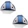 Tahoe Gear Cruz Bay Summer Sun Shelter and Beach Shade Tent 2pcs