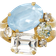 Caroline Svedbom Mini Ring - Gold/Blue/Transparent