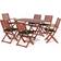 Rowlinson Plumley Juego de comedor de patio, 1 Mesa incl. 6 Sillas