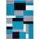 Ebern Designs Tarra White, Black, Grey, Blue 80x150cm