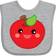 Inktastic Smiling Apple Baby Bib