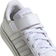 adidas Kid's Grand Court Elastic Lace & Top Strap - Cloud White/Matte Silver/Matte Silver