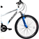 Dallingridge Pulsar Hardtail Mountain Bike, 26in Wheel - Ice White/Blue Men's Bike