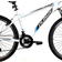 Dallingridge Pulsar Hardtail Mountain Bike, 26in Wheel - Ice White/Blue Men's Bike