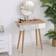 Homcom 1142677 Brown/White /Black Dressing Table 39x70cm