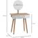 Homcom 1142677 Brown/White /Black Dressing Table 39x70cm