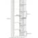 Homcom 6-Tier White Book Shelf 158cm