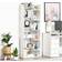 Homcom 6-Tier White Book Shelf 158cm