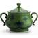 Ginori 1735 Oriente Italiano Malachite Sugar Bowl 3.9"