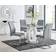 Furniturebox Giovani Grey Dining Set 100cm