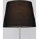 ValueLights Charlie Stem Chrome with Aspen Shade Black Floor Lamp 154cm