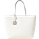 Armani Exchange Liz Embossed All Over Logo Zip Top Tote Bag - White