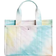 Coach Cargo Tote Bag 26 With Rainbow Tie Dye Print - Silver/Multi