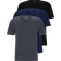 HUGO BOSS Men's Classic V Neck T-shirt 3-pack - Black/Grey/Blue