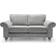 Abakus Direct Elegant Ingrid Ash Grey Sofa 194cm 2 Seater