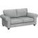 Abakus Direct Elegant Ingrid Ash Grey Sofa 194cm 2 Seater