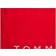 Tommy Hilfiger TH Original Logo Badezimmerhandtuch Rot (180x100cm)