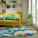 Elements Fieldsley Floral Multicolour, Green 120x170cm