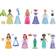 Mattel Disney Princess Fairy-Tale Dolls & Fashions Set