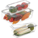 Relaxdays 3 Fridge Organisers Kitchen Storage 3pcs