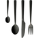 aida Raw Black Matt Cutlery Set 16pcs