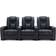 More4Homes Broadway Electric Recliner Black Sofa 249cm 3 Seater