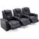 More4Homes Broadway Electric Recliner Black Sofa 249cm 3 Seater