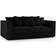 Furniture 786 Chicago Jumbo Cord Black Sofa 190cm 3 Seater