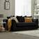 Furniture 786 Chicago Jumbo Cord Black Sofa 190cm 3 Seater