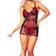 Ann Summers The Hero Cami Suspender - Black/Red